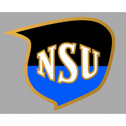 NSU Sticker vinyle laminé droit