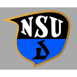 NSU Sticker vinyle laminé droit