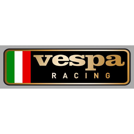 VESPA  RACING left laminated decal