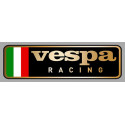 VESPA RACING Sticker gauche vinyle laminé