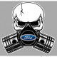 FORD  Piston-Skull laminated decal