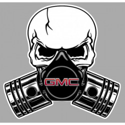 GMC Piston-Skull Sticker vinyle laminé