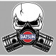 DATSUN Piston-Skull Sticker vinyle laminé