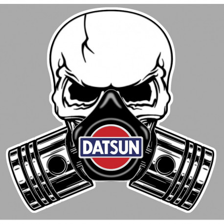 DATSUN Piston-Skull Sticker vinyle laminé