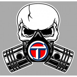 TALBOT Piston-Skull laminated decal