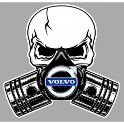 VOLVO Piston-Skull Sticker vinyle laminé