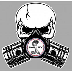 SHELBY Piston-Skull Sticker vinyle laminé