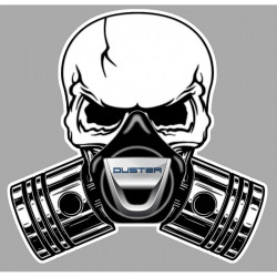 DUSTER  Piston-Skull laminated decal