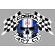 COBRA 427 Skull-Flag Sticker vinyle laminé