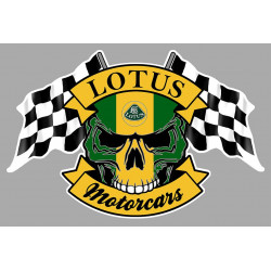 LOTUS Skull-Flags laminated decal