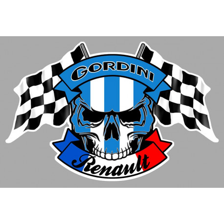 GORDINI Skull-Flag Sticker vinyle laminé