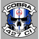 COBRA Skull Sticker vinyle laminé