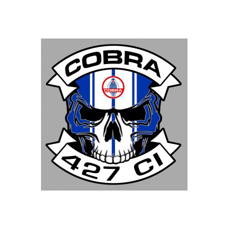 COBRA Skull Sticker vinyle laminé