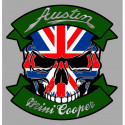 AUSTIN MINI COOPER  Skull laminated decal