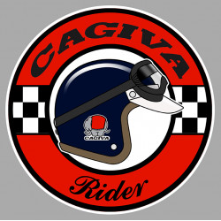 CAGIVA Rider laminated decal