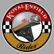 ROYAL ENFIELD Indian Rider laminated decal