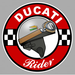 DUCATI Rider Sticker vinyle laminé