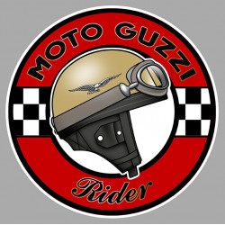 MOTO GUZZI Rider Sticker vinyle laminé