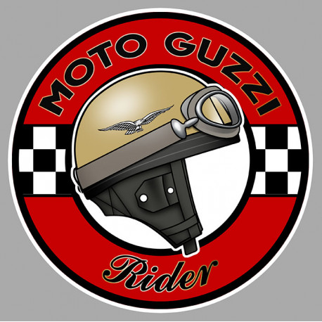 MOTO GUZZI Rider laminated decal