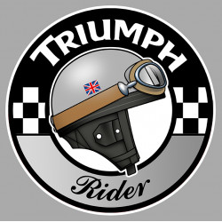 TRIUMPH Rider laminated decal