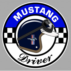 MUSTANG Driver Sticker vinyle laminé