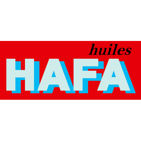 HAFA laminated vinyl decal