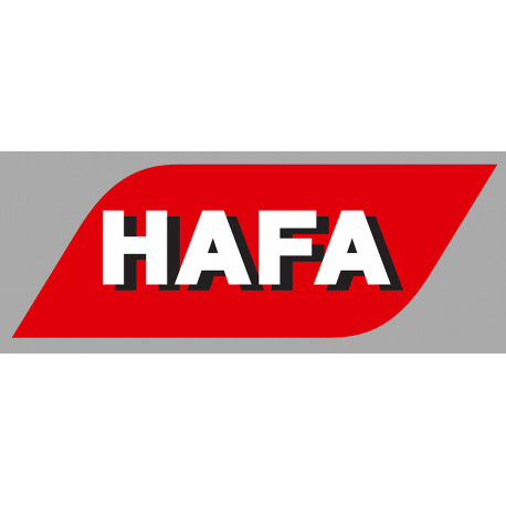 HAFA laminated vinyl decal