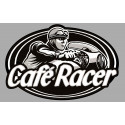 CAFE RACER ( sans bretagne )  Sticker vinyle laminé