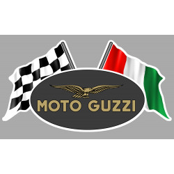 MOTO GUZZI  FLAGS Sticker droit vinyle laminé