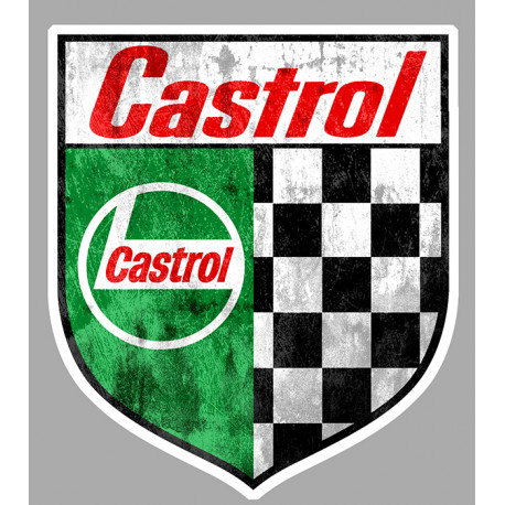 CASTROL Vieilli  Sticker vinyle laminé