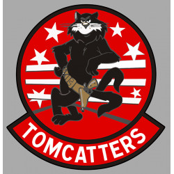 TOMCATTERS  Laminated decal