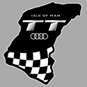 AUDI TT " Isle of Man " laminated decal
