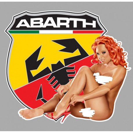 ABARTH Sexy Pin Up Left laminated decal