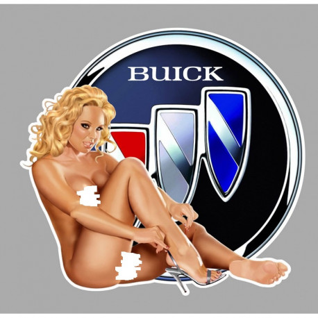 BUICK Sexy Pin Up Right laminated decal