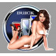 BUICK  Pin Up Sexy droite Sticker vinyle laminé