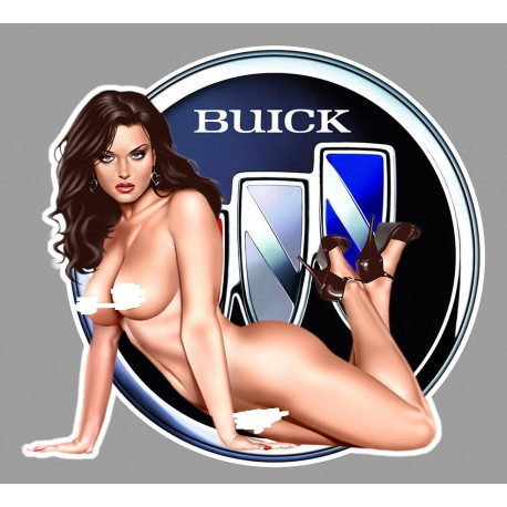 BUICK Sexy Pin Up Left laminated decal