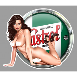 CASTROL Sexy Pin Up Left laminated decal