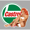 CASTROL Sexy Pin Up Left laminated decal