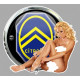 CITROEN Sexy Pin Up Left laminated decal
