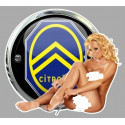 CITROEN  Pin Up Sexy gauche Sticker vinyle laminé