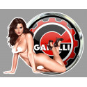 GARELI Pin Up Sexy gauche Sticker vinyle laminé