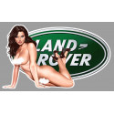 LAND-ROVER Pin Up Sexy gauche Sticker vinyle laminé