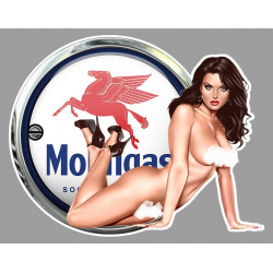 MOBILGAS  Pin Up Sexy droite Sticker vinyle laminé