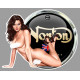 NORTON Sexy Pin Up Right laminated decal