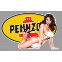 PENNZOIL Sexy Pin Up Right laminated decal