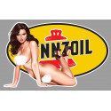 PENNZOIL Sexy left Pin Up  laminated decal