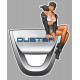DUSTER Vintage Pin Up right Sticker laminated decal