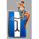 De Tomaso Vintage Pin Up right Sticker laminated decal