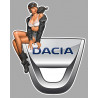 DACIA Vintage Pin Up left Sticker laminated decal
