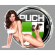 PUCH Pin Up Sexy gauche Sticker vinyle laminé